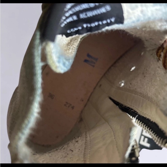 Golden Goose Olive High-Tops with Gold Accents Sz 37 - Picture 7 of 8